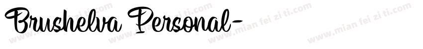 Brushelva Personal字体转换